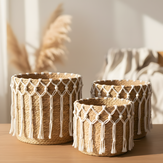 Straw Basket Large